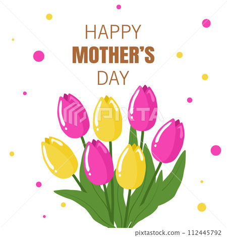 Happy Mother's Day Floral Card Happy Mother's Day Floral Card 112445792