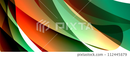 Wave lines and dynamic geometric design. Vector Illustration For Wallpaper, Banner, Background, Card, Book Illustration, landing page Wave lines and dynamic geometric design. Vector Illustration For Wallpaper, Banner, Background, Card, Book Illustration, landing page 112445879