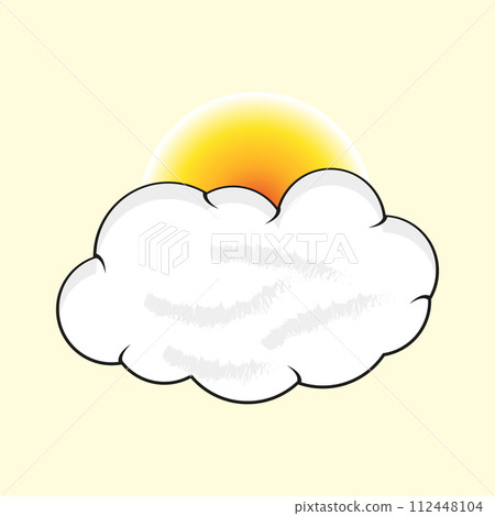 flat weather cloud illustration vector file flat weather cloud illustration vector file 112448104