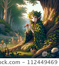 wood elf in the forest 112449469