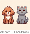 dog and cat 112449487