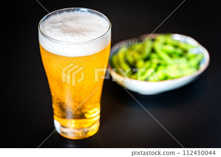 [Dinner drink] Beer and edamame [Snack] 112450044