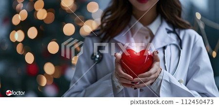 Medical concept, family doc, doctor online. Clinic Hospital Holistic health approach. innovative medical care, Patient-centered care .Banner copyspace background . 112450473