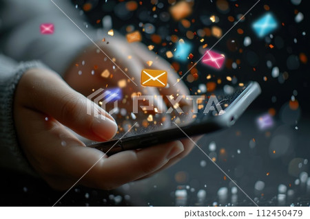 Sms, succinct communication, instant messaging convenience , efficient and rapid exchange of words, short message service on mobile devices. 112450479