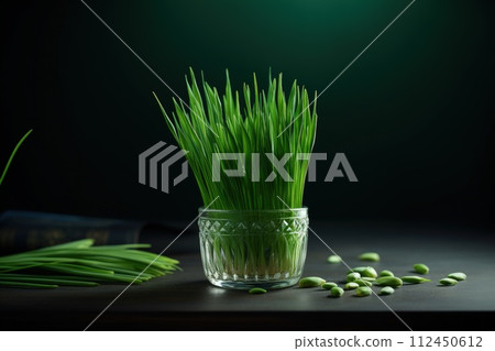 Celebrating renewal with sprouted wheat grass: happy nowruz, a festive homage to nature's rebirth, cultural traditions, and the joyous spirit of persian new year, embracing health and vitality. Celebrating renewal with sprouted wheat grass: happy nowruz, a festive homage to nature's rebirth, cultural traditions, and the joyous spirit of persian new year, embracing health and vitality. 112450612