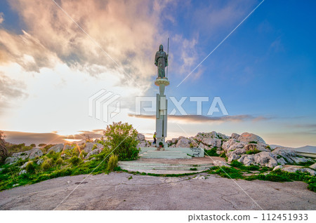 Statue of Santa Rosalia at Mount Pellegrino in Palermo 112451933