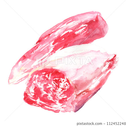 水彩畫的鰭頭插圖 水彩畫的鰭頭插圖 112452248