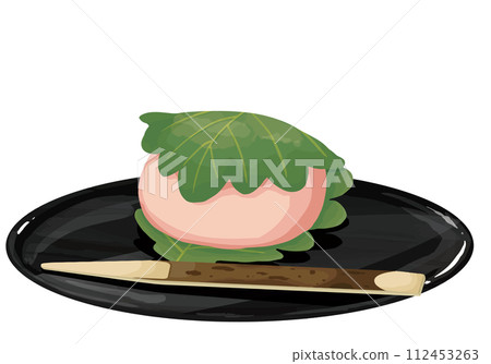 托盤上的粉紅色柏麻糬，上面切出糖果 112453263