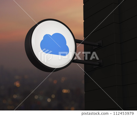 Technology cloud computing concept, 3D rendering Technology cloud computing concept, 3D rendering 112453979