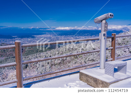 (Shizuoka Prefecture) Frozen Izu Skyline Telescope at Ikenomuka Observation Deck 112454719