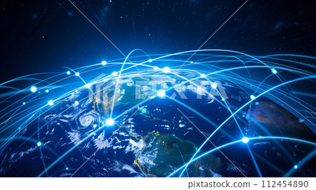 A world connected through the Internet 112454890