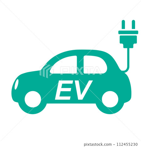 住房電動車充電器圖示房地產、建築和公寓的象形圖符號綠色 住房電動車充電器圖示房地產、建築和公寓的象形圖符號綠色 112455230