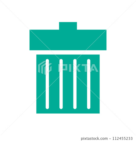 住房/垃圾桶/室內垃圾處理圖示 房地產/建築/公寓象形圖 符號綠色 112455233