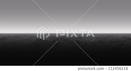 Tranquil desert landscape captured at twilight under a gradated sky 360 panorama vr environment map 112456218