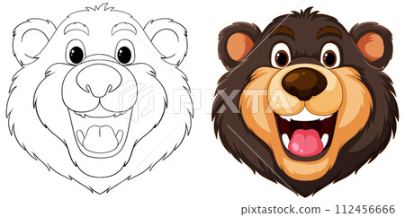 Friendly Bears Vector Illustration Set Friendly Bears Vector Illustration Set 112456666