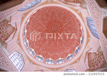 Beautiful scenery of the Pink Mosque in Kuala Lumpur 112457215