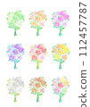 watercolor rose bouquet 112457787