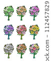 stained glass rose bouquet 112457829
