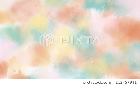 Abstract colorful watercolor background.Hand painted watercolor. vector 112457981