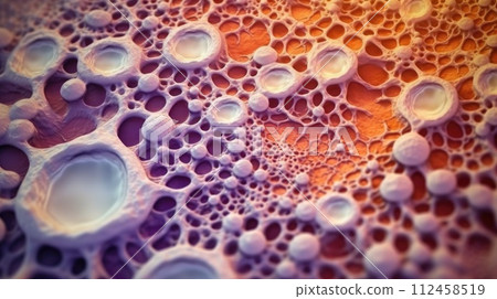 Microscope of animal cells. Stem cell research and treatment. Science and technology concept. Generative AI Microscope of animal cells. Stem cell research and treatment. Science and technology concept. Generative AI 112458519