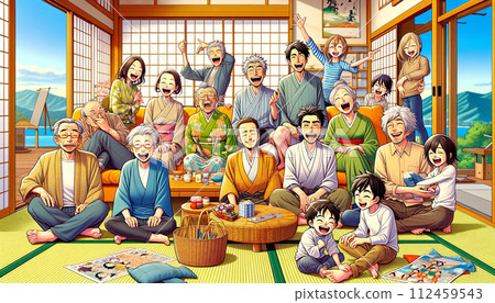 large family gathering large family gathering 112459543