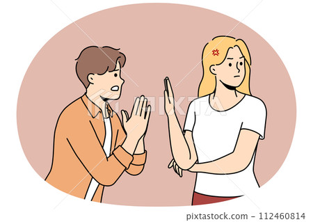 Man ask woman for forgiveness 112460814