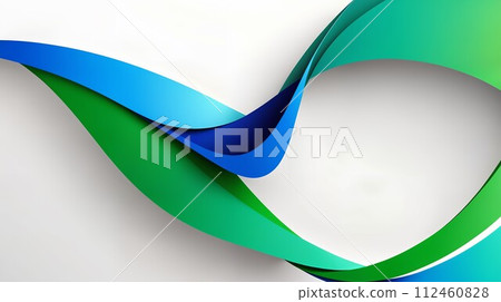 Background image: blue and green wave pattern 112460828