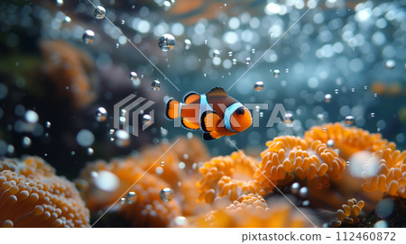 Cute clownfish AI generated image 112460872