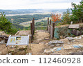 Ancient mountain castle Kinojo Higashimonzeki and Soja plain scenery Soja City, Okayama Prefecture Ancient mountain castle Kinojo Higashimonzeki and Soja plain scenery Soja City, Okayama Prefecture 112460928