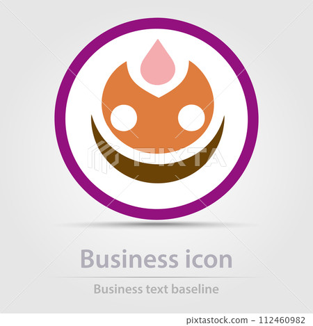 Originally designed vector  color business icon 112460982