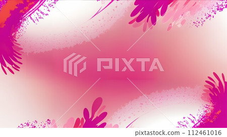 背景圖：粉紅色的葉子圖案 112461016