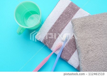 Toothbrush and towel Toothbrush and towel 112461510