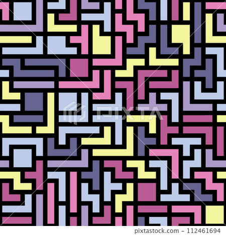 Seamless pattern. Abstract color composition of geometric shapes. a template for creative design 112461694