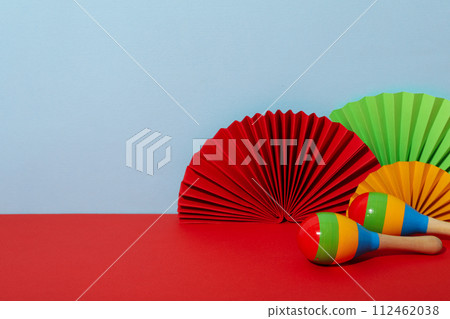 Holiday decorations for the Cinco de Mayo holiday 112462038