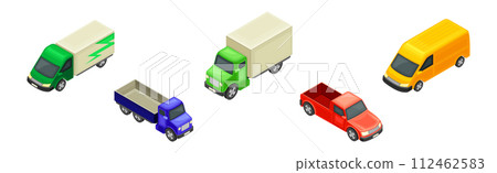 Car and City Road Traffic and Transport Isometric Vector Set Car and City Road Traffic and Transport Isometric Vector Set 112462583