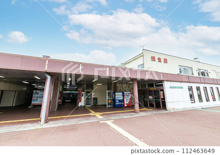 Abashiri City, Hokkaido, JR Abashiri Station on a sunny day 112463649