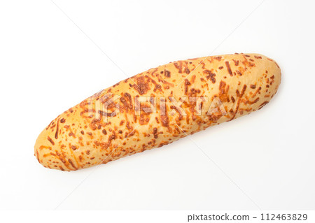 Freshly baked bread isolated on white background, top view Freshly baked bread isolated on white background, top view 112463829