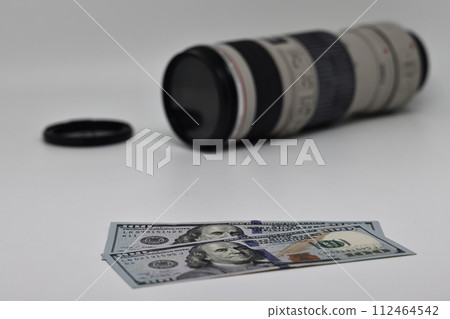 Camera, money, glasses, lens and Travel concept image Camera, money, glasses, lens and Travel concept image 112464542