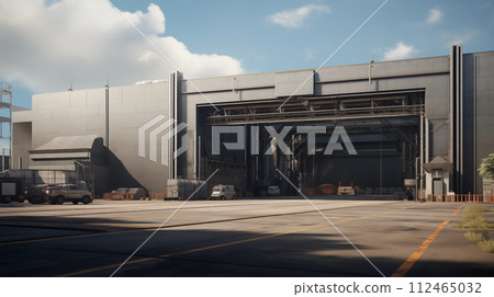 Large industrial factory or warehouse 112465032