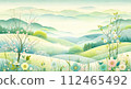 春山寧靜的日式背景 春山寧靜的日式背景 112465492