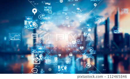 Future city and technology 112465846