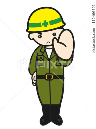 Stop pose worker Stop pose worker 112466301