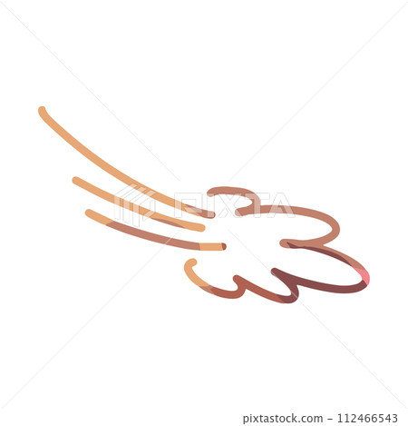 Image color illustration of speed on the verge of departure Comic mark 112466543