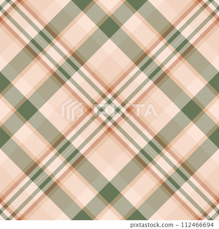 Plaid pattern vector. Check fabric texture. Seamless textile design for clothes, paper print. 112466694