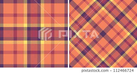 Background tartan vector of plaid pattern seamless with a fabric check textile texture. 112466724