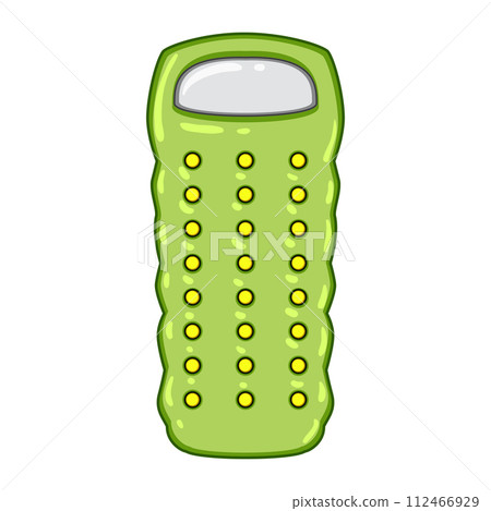 mat inflatable mattress pool cartoon vector illustration 112466929
