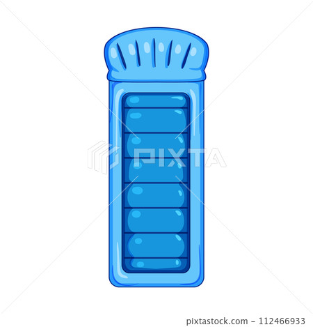 top inflatable mattress pool cartoon vector illustration 112466933