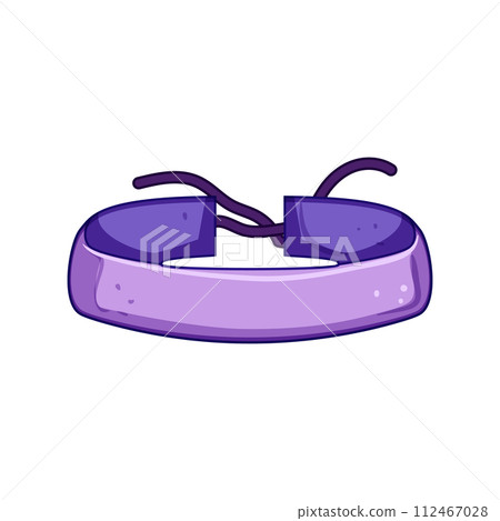 coachella hippie friendship bracelets cartoon vector illustration 112467028