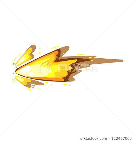 fire gun flash cartoon vector illustration fire gun flash cartoon vector illustration 112467063