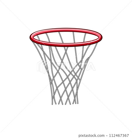basket basketball hoop cartoon vector illustration 112467367